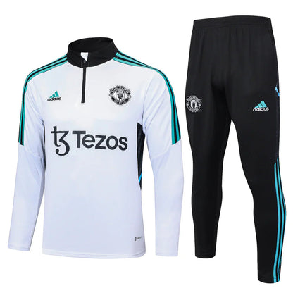 Manchester United Black and White Design 2 Tracksuit