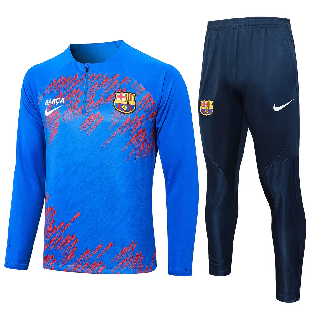 Barcelona Dark Blue and Blue Design 3 Tracksuit