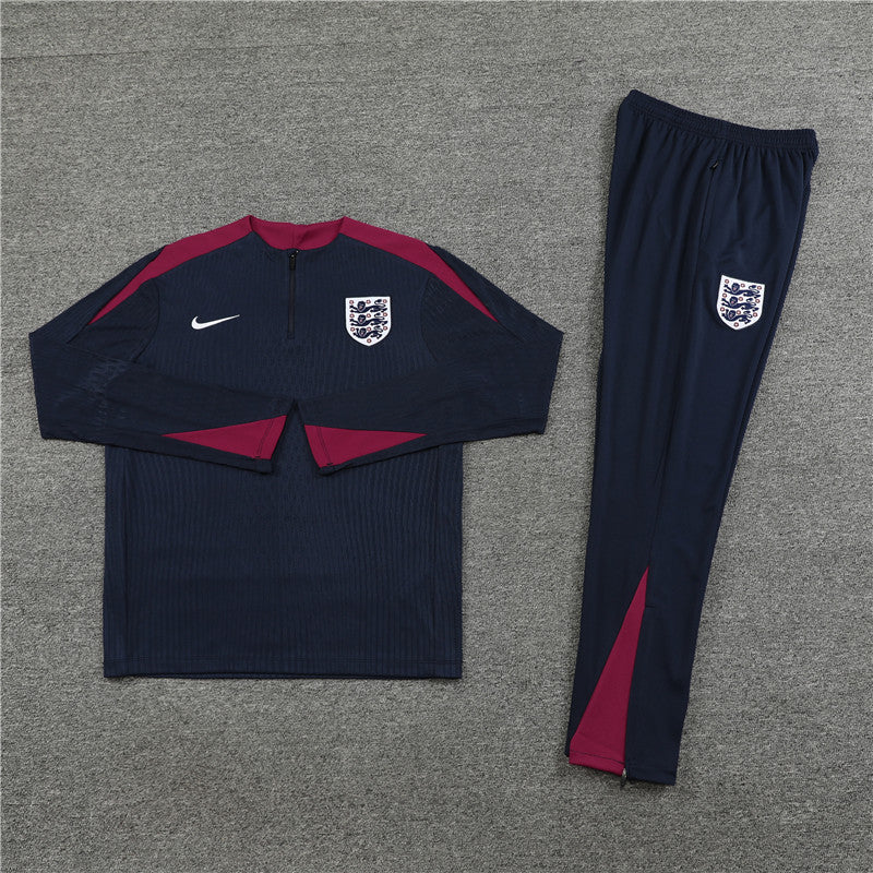 England Dark Blue and Red Design 2 Tracksuit