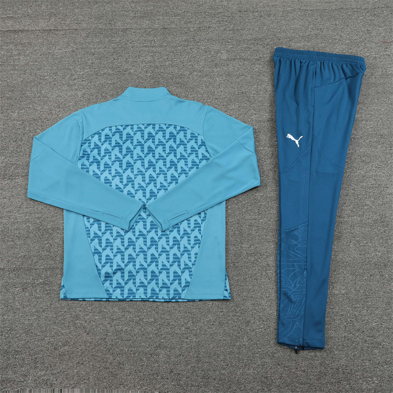 Olympique de Marseille Blue and Light Blue Design 2 Tracksuit