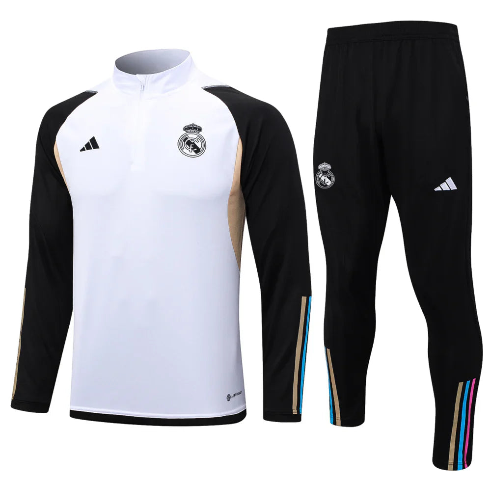 Real Madrid Black and White IV Tracksuit