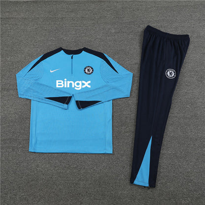 Chelsea Dark Blue and Light Blue Design 1 Tracksuit