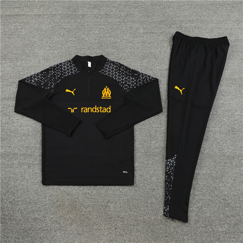 Olympique de Marseille Black Design 1 Tracksuit