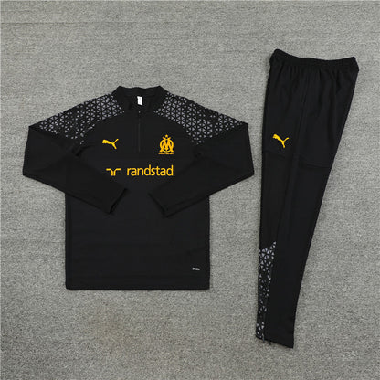 Olympique de Marseille Black Design 1 Tracksuit