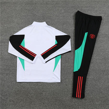 Manchester United Black and White Design 1 Tracksuit