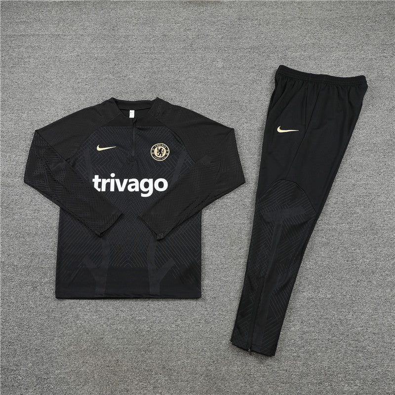 Chelsea Black Design 1 Tracksuit