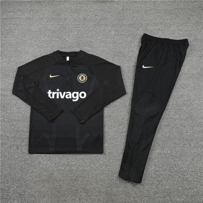 Chelsea Black Design 1 Tracksuit