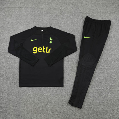 Tottenham Black Design 1 Tracksuit