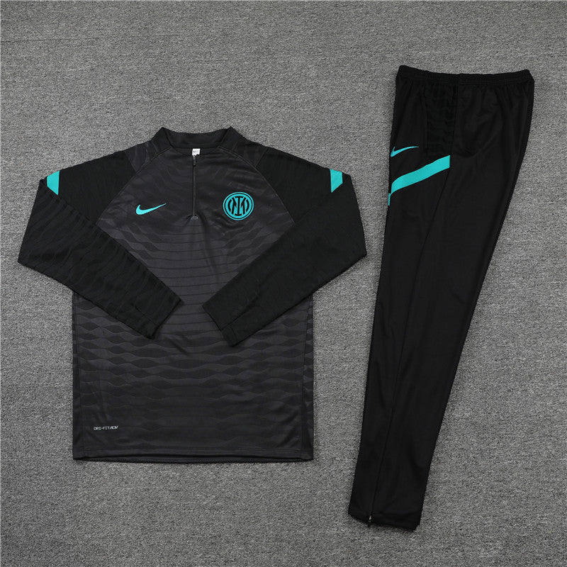 Inter Milan Black and Blue Design 1 Tracksuit