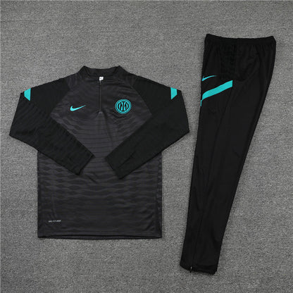 Inter Milan Black and Blue Design 1 Tracksuit