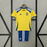Sweden 2026 Home World Cup Kids Jersey