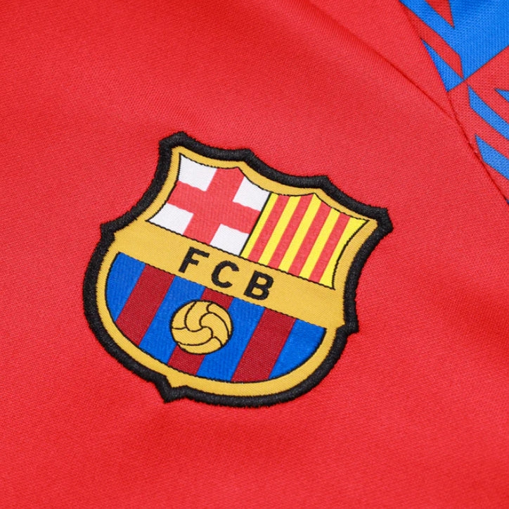 Barcelona Dark Blue and Red Design 3 Tracksuit