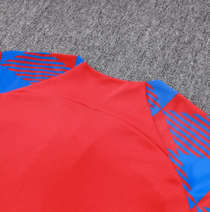 Barcelona Dark Blue and Red Design 3 Tracksuit