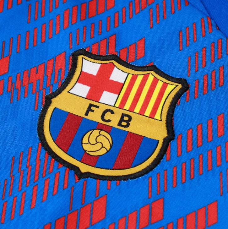 Barcelona Dark Blue and Blue Design 3 Tracksuit