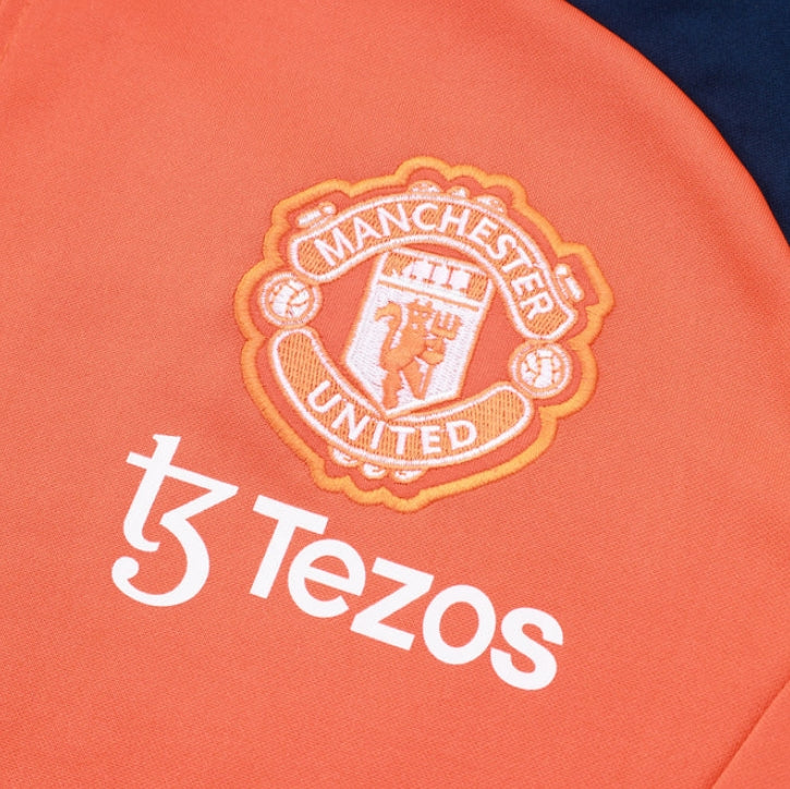 Manchester United Dark Blue and Orange II Tracksuit