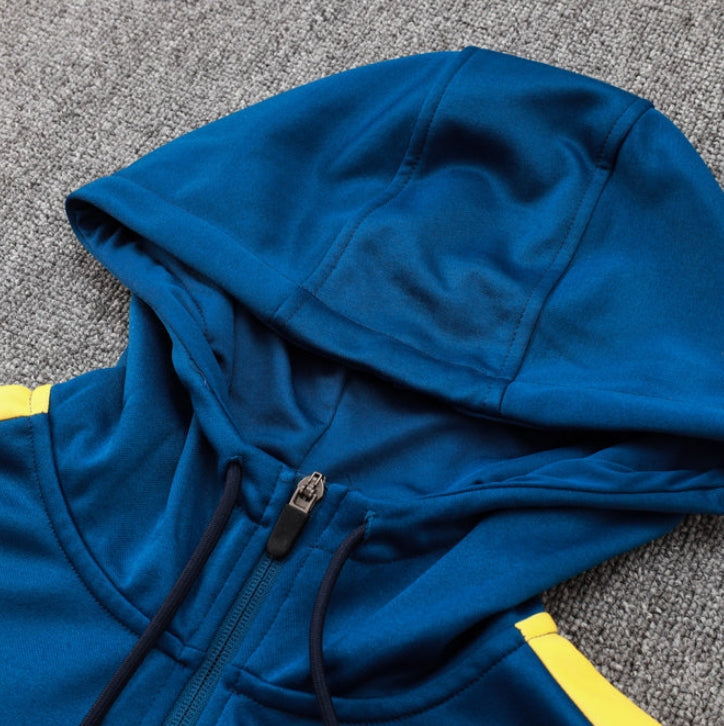 Barcelona Dark Blue and Red Design 1 Tracksuit