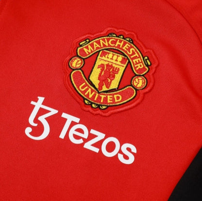 Manchester United Black and Red Design 1 Tracksuit