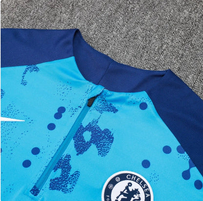 Chelsea Dark Blue and Light Blue Design 2 Tracksuit