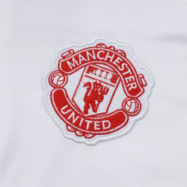Manchester United White and Black Design 2 Tracksuit