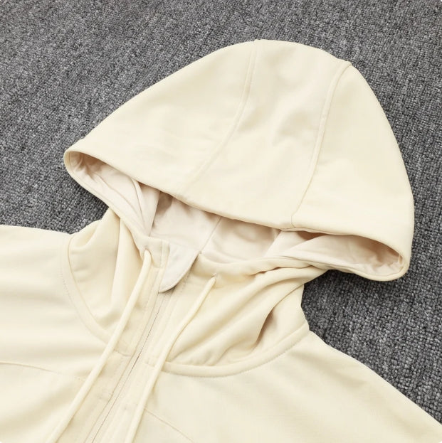 PSG Beige and Dark Blue Tracksuit