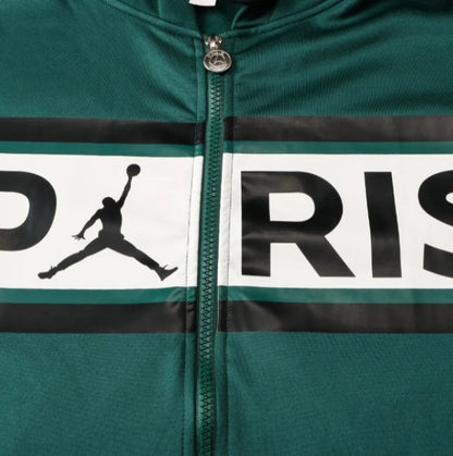 PSG Dark Green and White Design 1 Tracksuit