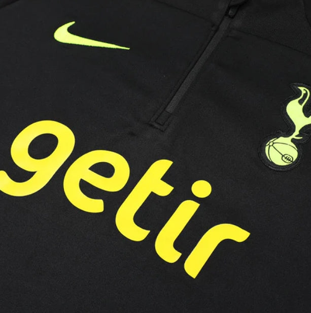Tottenham Black Design 1 Tracksuit