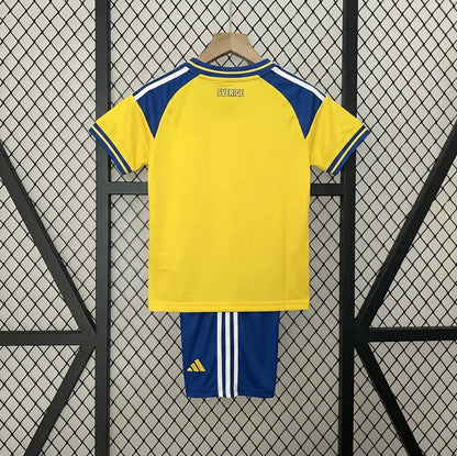 Sweden 2026 Home World Cup Kids Jersey