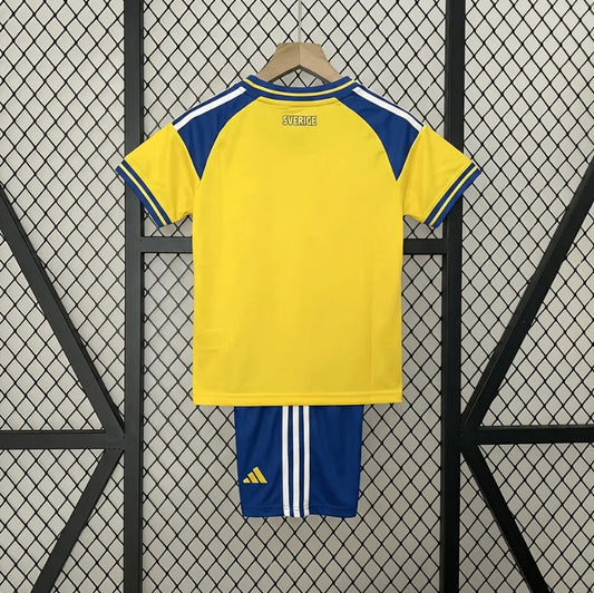 Sweden 2026 Home World Cup Kids Jersey