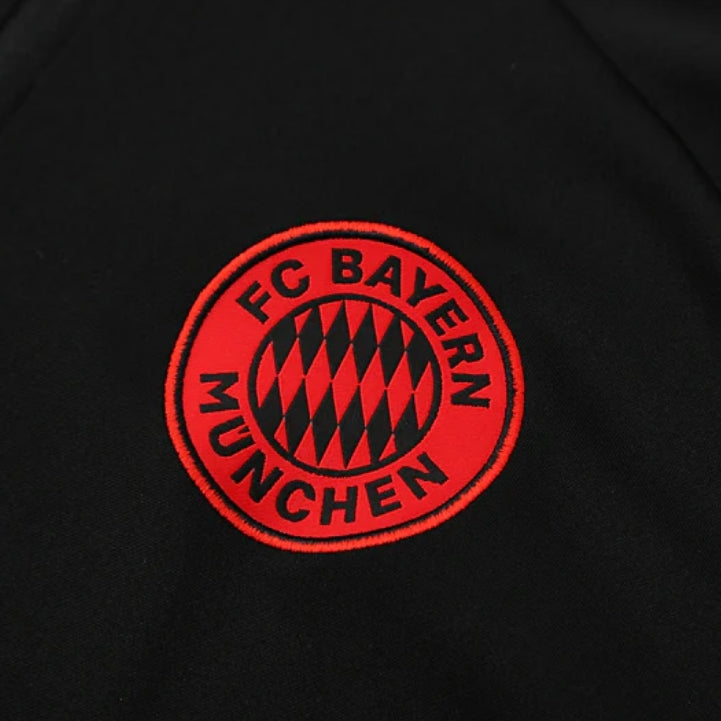 2025/2026 Bayern Munich Black and Red Tracksuit