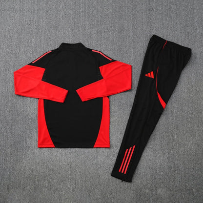2025/2026 Bayern Munich Black and Red Tracksuit