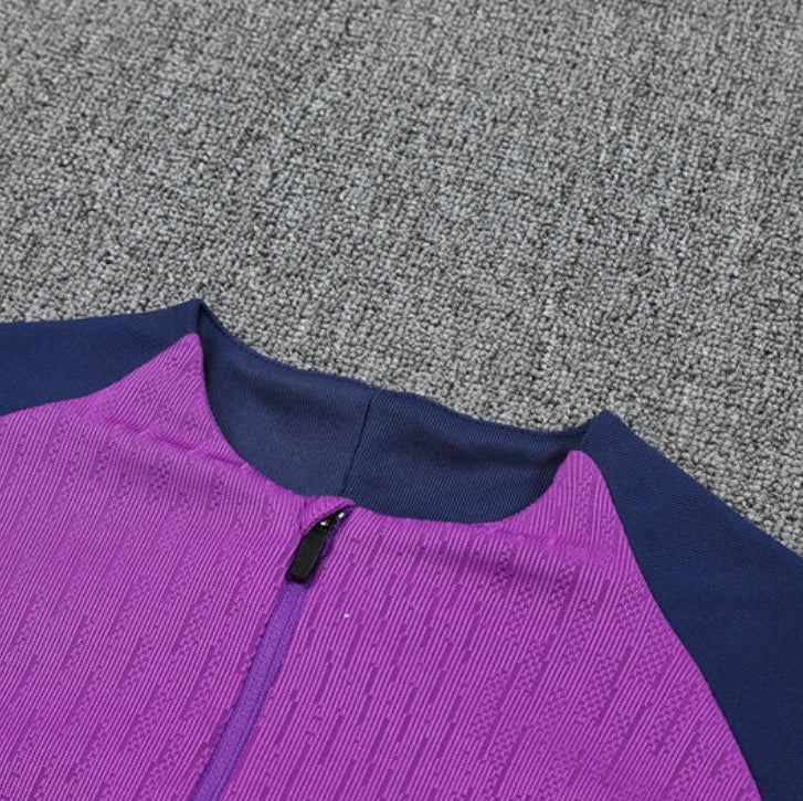 2025/2026 Barcelona Purple and Blue Design 2 Tracksuit