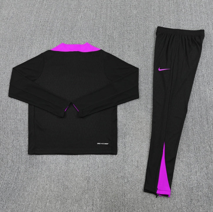England Black and Purple Design 2 Tracksuit