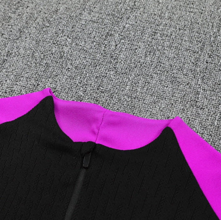 England Black and Purple Design 2 Tracksuit