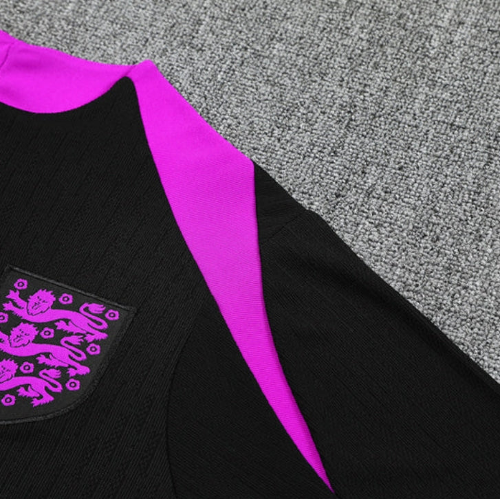 England Black and Purple Design 2 Tracksuit