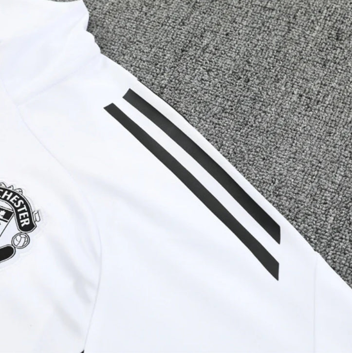 Manchester United White and Black Design 1 Tracksuit