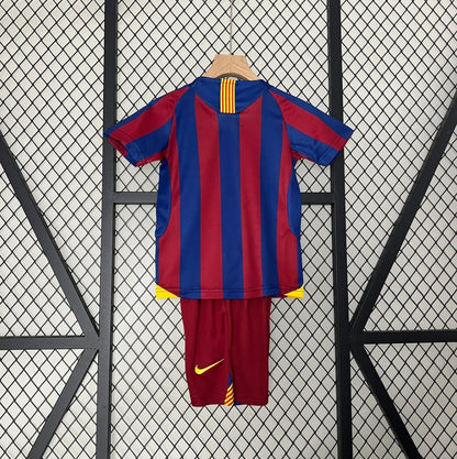 Retro Barcelona 2005/2006 Home Kids Jersey