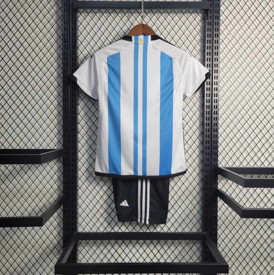 Argentina 2022 World Cup Home Kids Jersey
