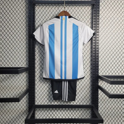 Argentina 2022 World Cup Home Kids Jersey