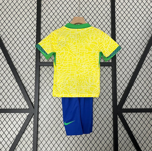 Brazil 2024 Home Kids Jersey