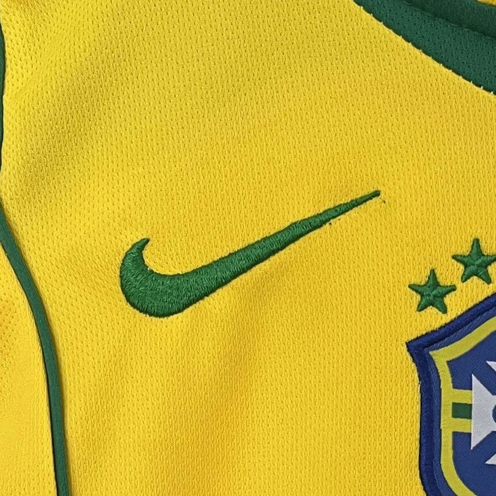 Retro Brazil 2004 Home Kids Jersey