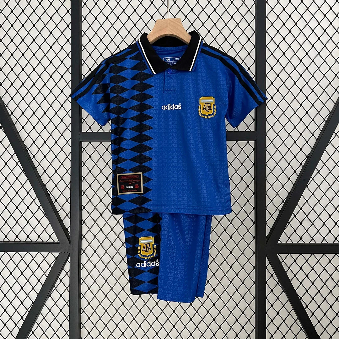 Retro Argentina 1994 Away Kids Jersey