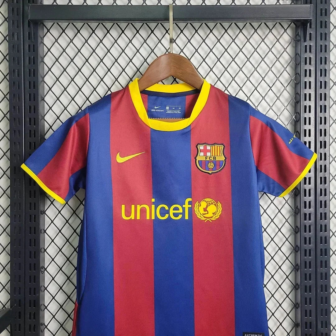 Retro Barcelona 2010/2011 Home Kids Jersey