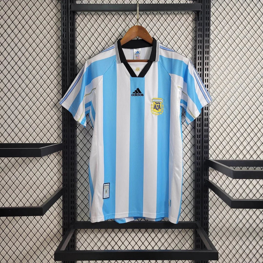 Retro Argentina 1998 Home Jersey
