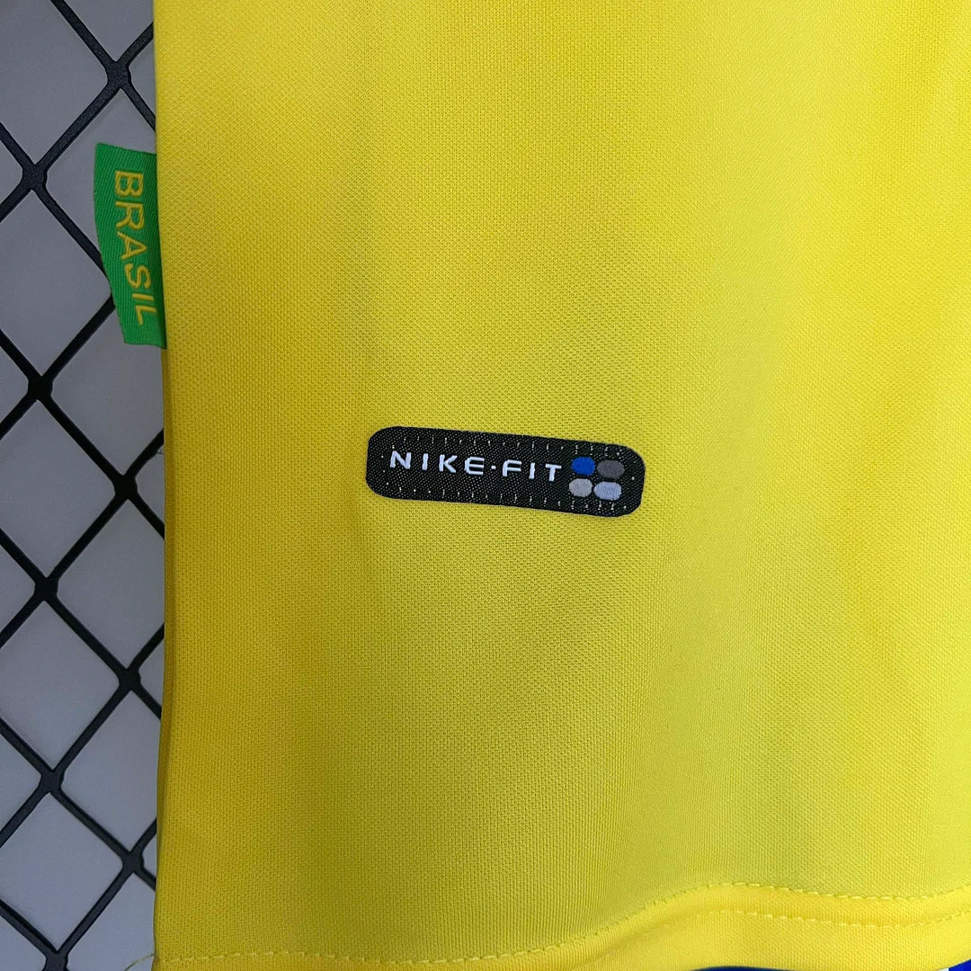 Retro Brazil 1998 Home Kids Jersey