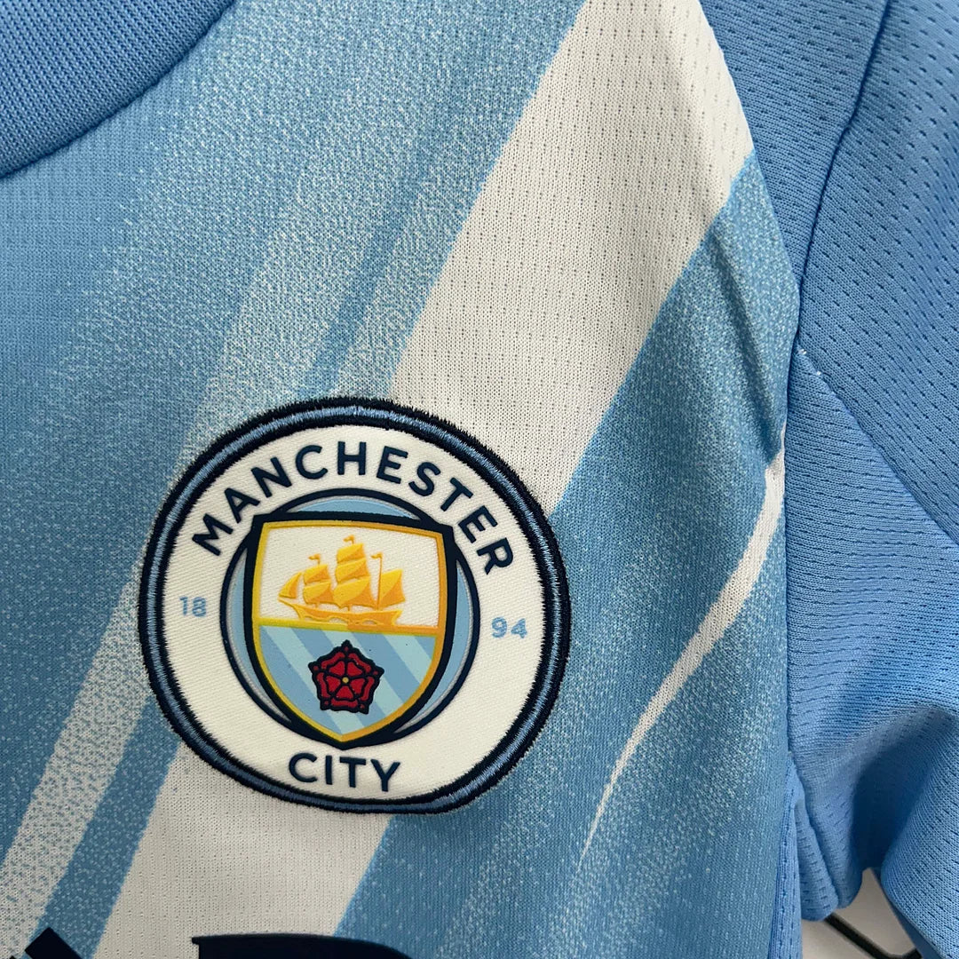 Manchester City 2025/2026 Home Kids Jersey