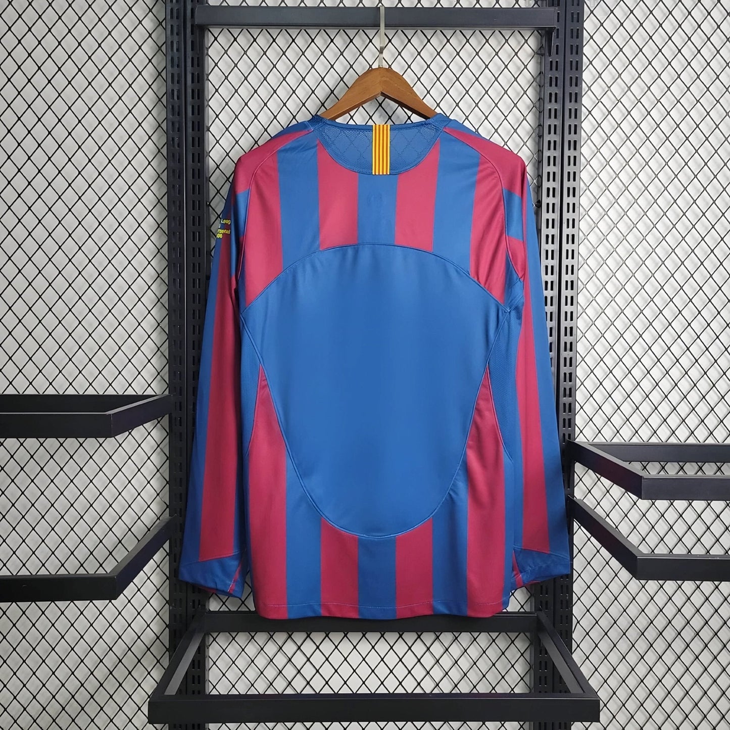 Retro Barcelona 2005 Long Sleeve Champions League Home Jersey