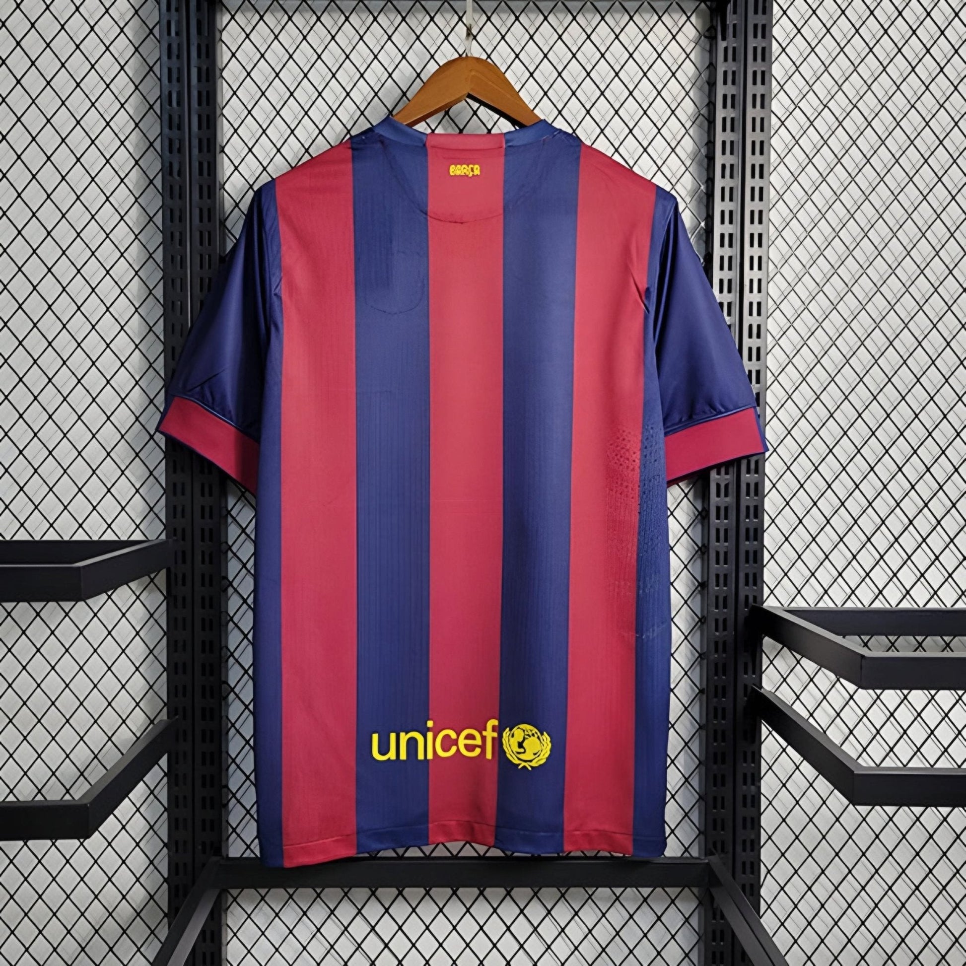 Retro Barcelona 2014 Home Champions League Jersey