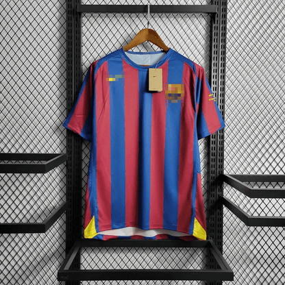 Retro Barcelona 2005 Home Champions League Jersey