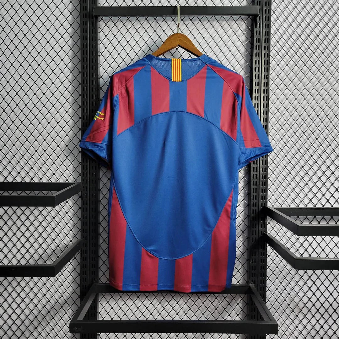 Retro Barcelona 2005 Home Champions League Jersey