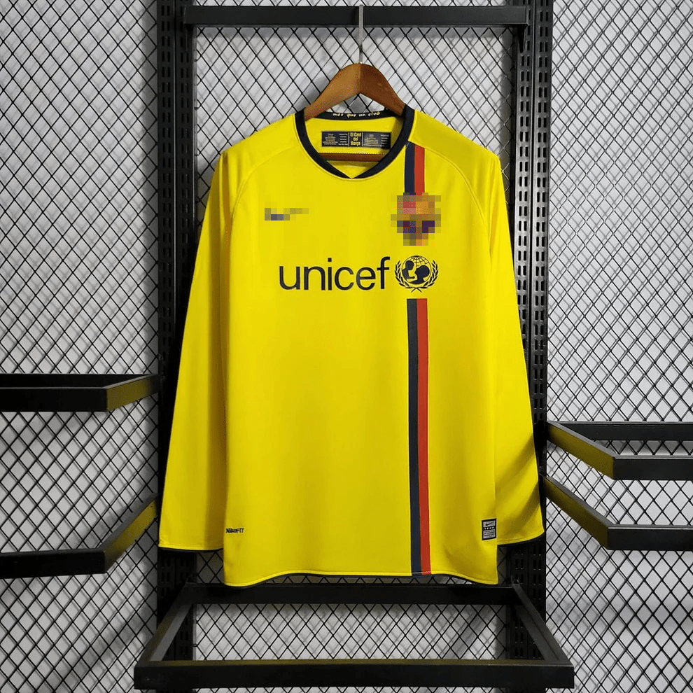 Retro Barcelona 2008 Long Sleeve Away Jersey